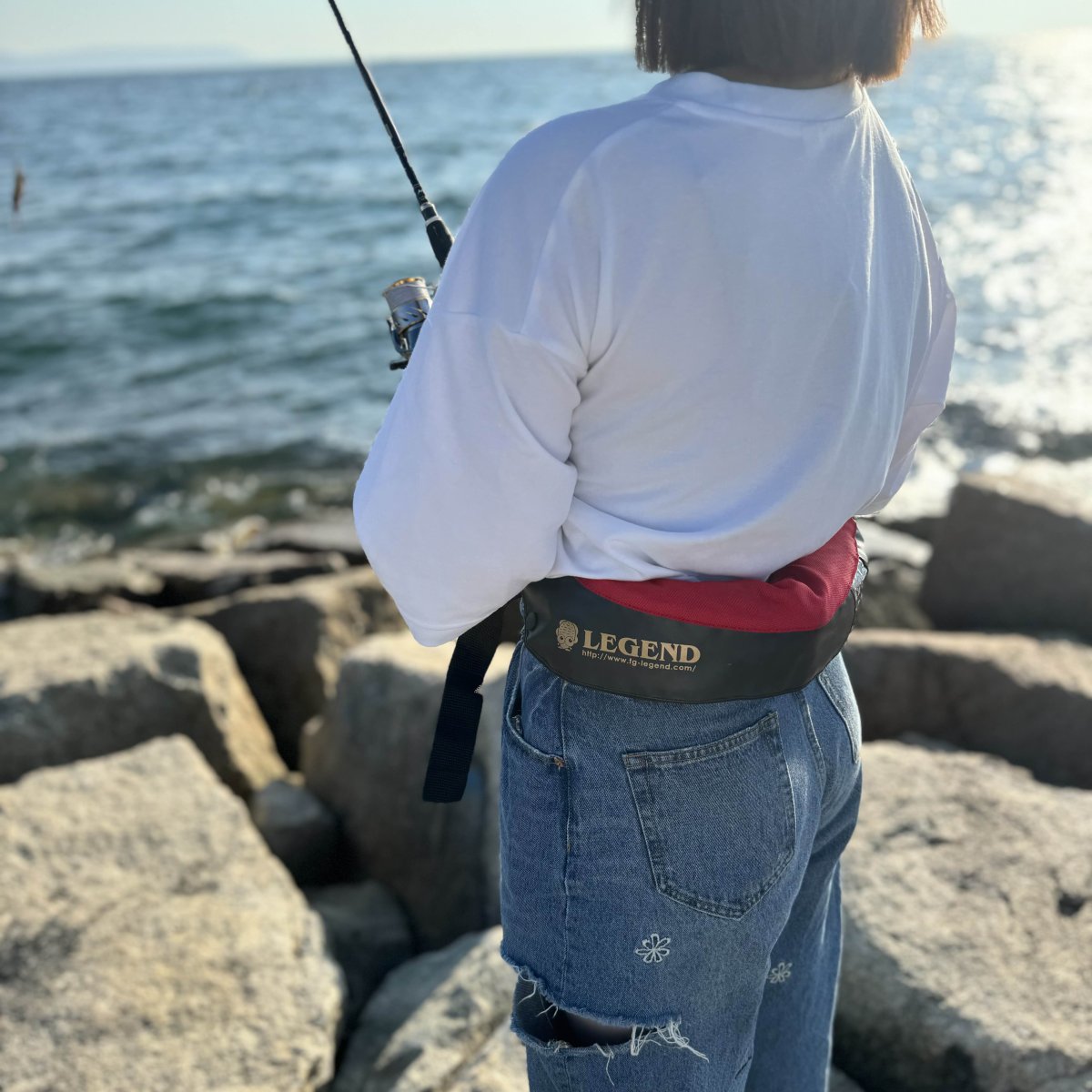 画像2: ライフウエスト SQUID MANIA&LEGEND (黒/赤)  (2)