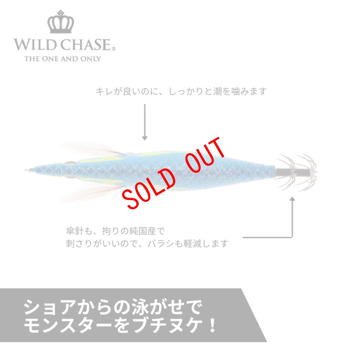 画像3: WILD CHASE 3.5号S/シャローtune(59) RG アジ泳がせ 鬼ヒラブルー UV (3)