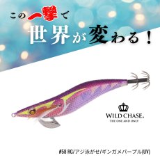 画像1: WILD CHASE 3.5号S/シャローtune（58）RG アジ泳がせ ギンガメパープル UV (1)