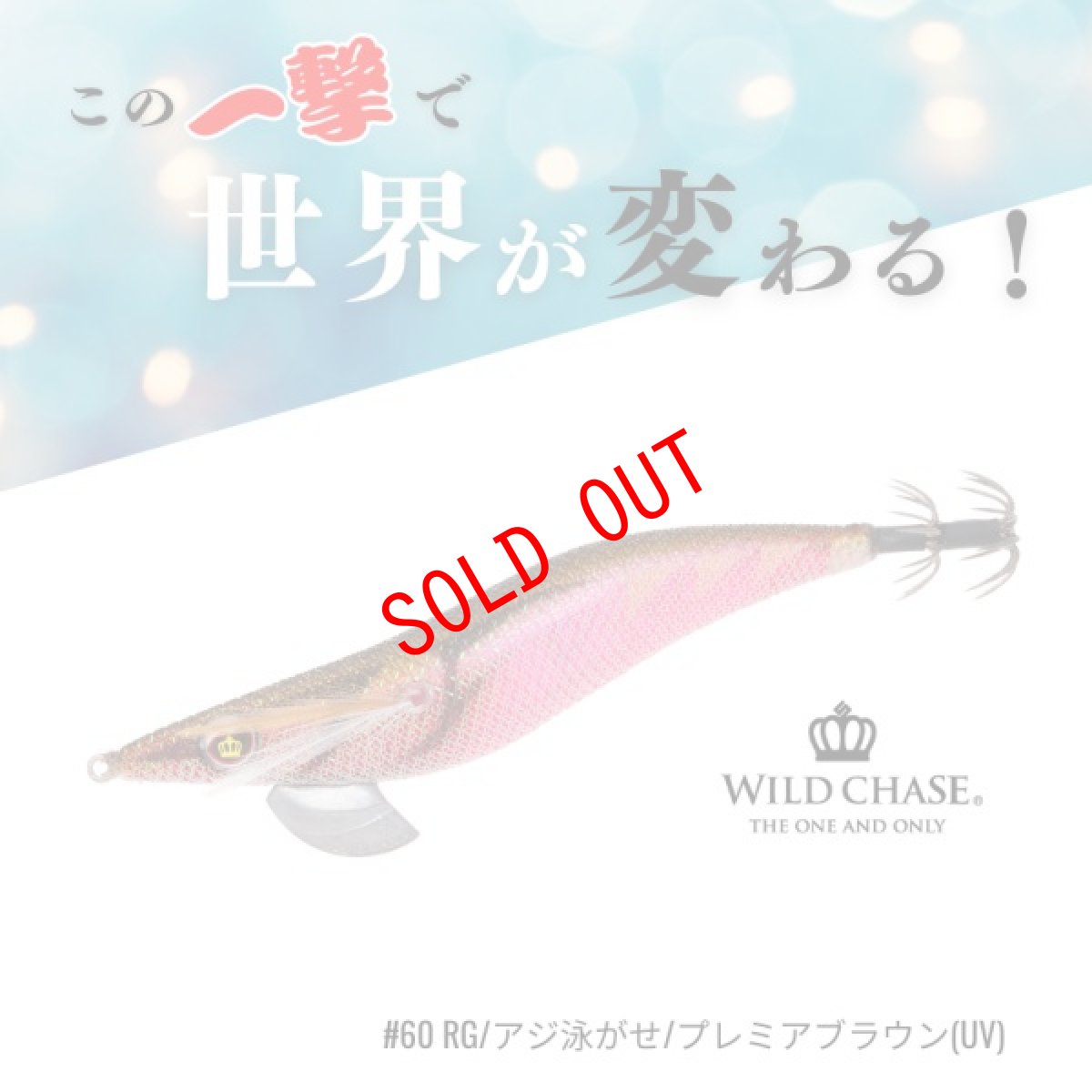 画像1: WILD CHASE 3.5号S/シャローtune(60)RG アジ泳がせ プレミアブラウン UV (1)