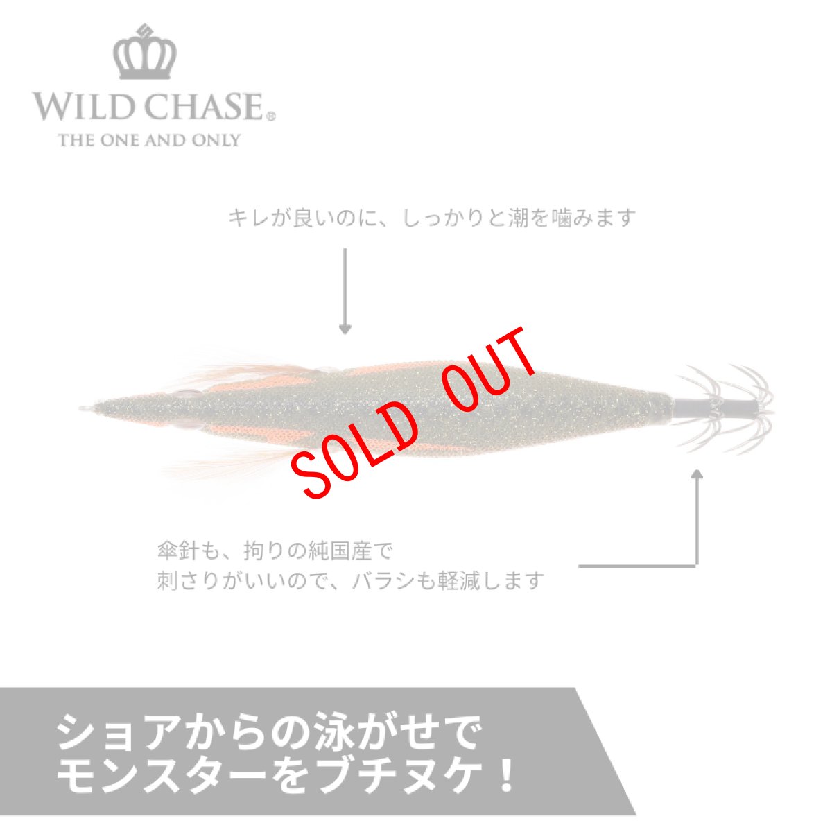 画像3: WILD CHASE 3.5号S/シャローtune(57)RG アジ泳がせ 鬼アジオリーブ UV (3)