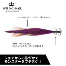 画像3: WILD CHASE 3.5号S/シャローtune（58）RG アジ泳がせ ギンガメパープル UV (3)