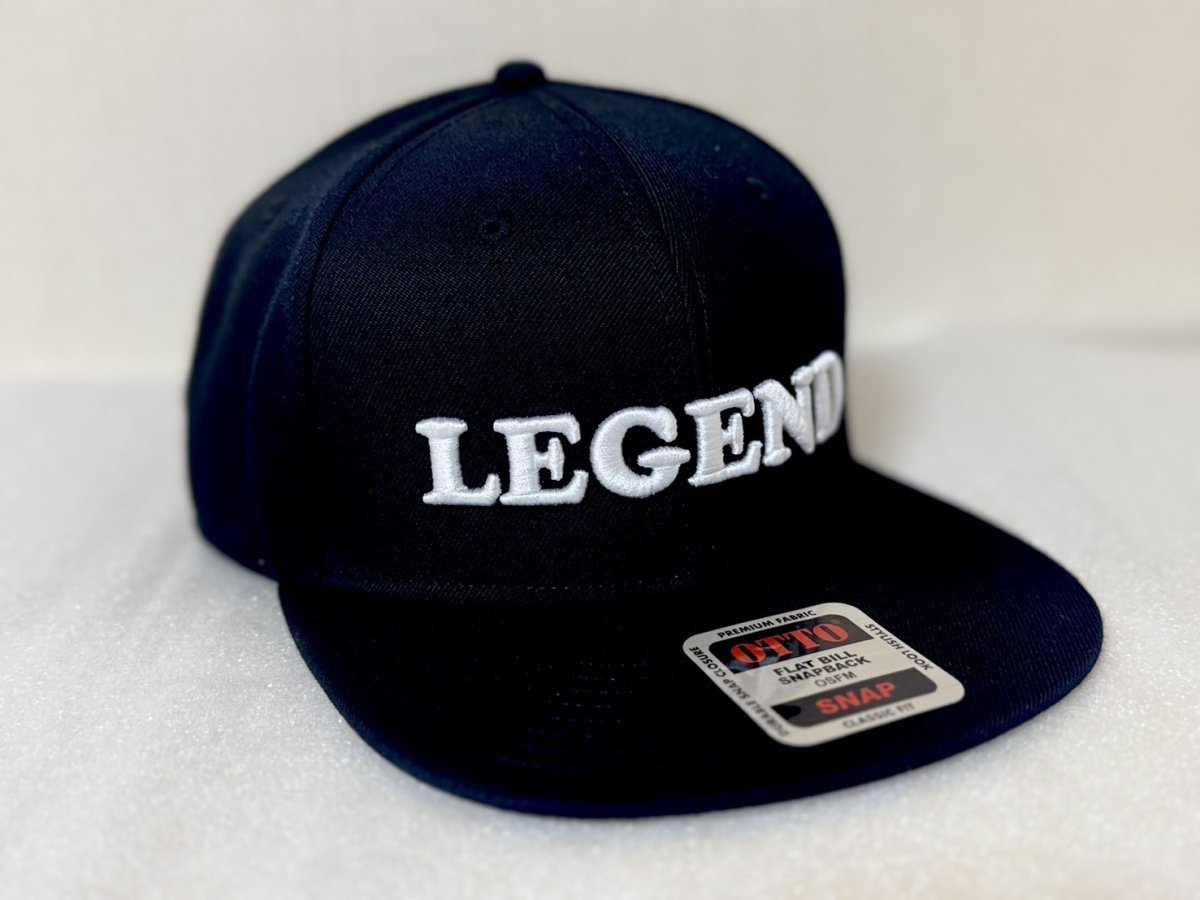 画像2: LGEND オリジナルキャップ/3D刺繍OTTOフラットCAP【BLACK】 (2)