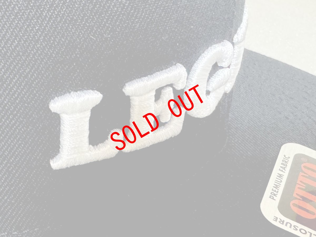 画像3: LGEND オリジナルキャップ/3D刺繍OTTOフラットCAP【BLACK】 (3)