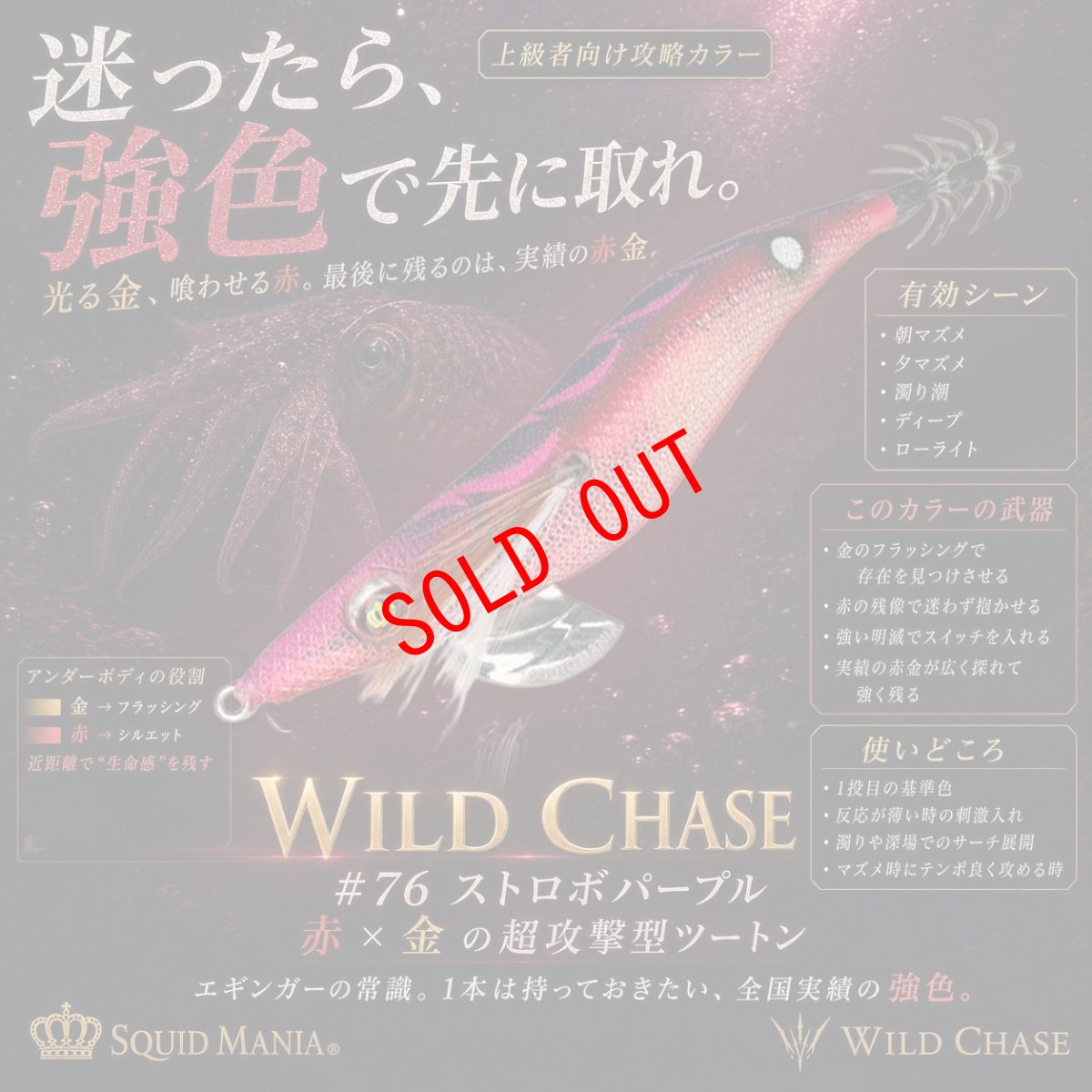 画像1: WILD CHASE 3.0号 (76) ストロボパープル (1)